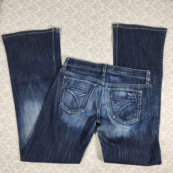 Joe's Jeans Distressed Low Rise Boot Cut Jeans Size 27 - Picture 5 of 7